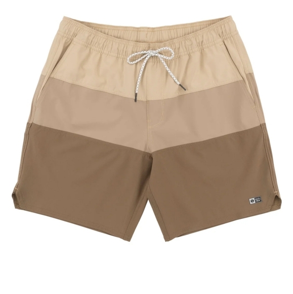 Salty Crew Boardshorts Beacon 2 Elastic  -Sand Size Small - Picture 2 of 11